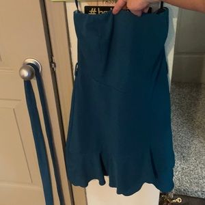 Blue graduation dress